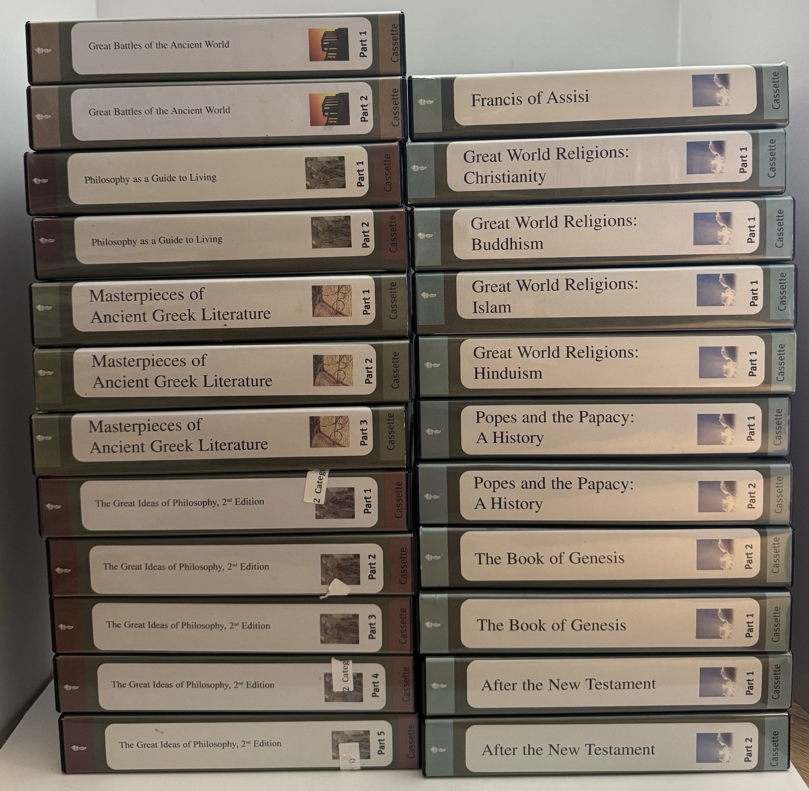 The Great Courses On Tape, Lot Of 33 Box Sets, Cassettes