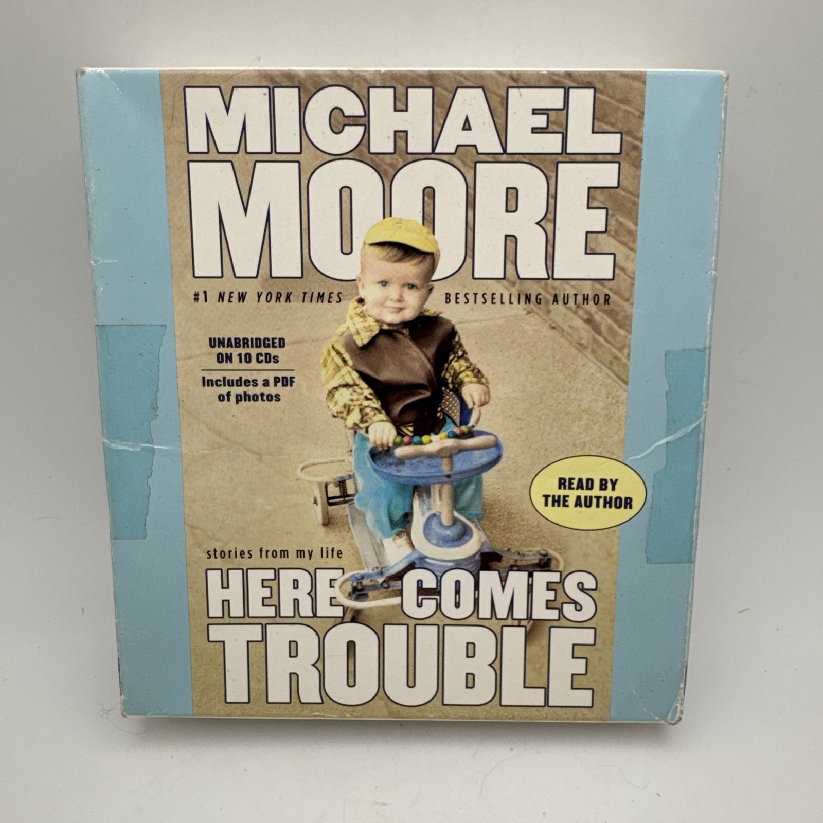 HERE COMES TROUBLE STORIES FROM MY LIFE 10DISC CD AUDIOBOOK BY MICHAEL MOORE DR3