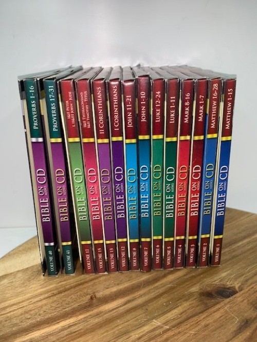 Bible on Audio CD Matthew Mark Luke John Corinthians Peter Jude 14 Volumes
