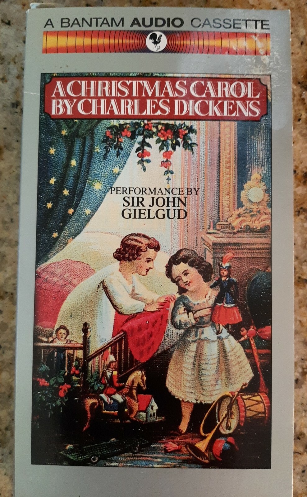 Rare Bantam Audio Cassette a Christmas carol Dickens performed sir John gielgud