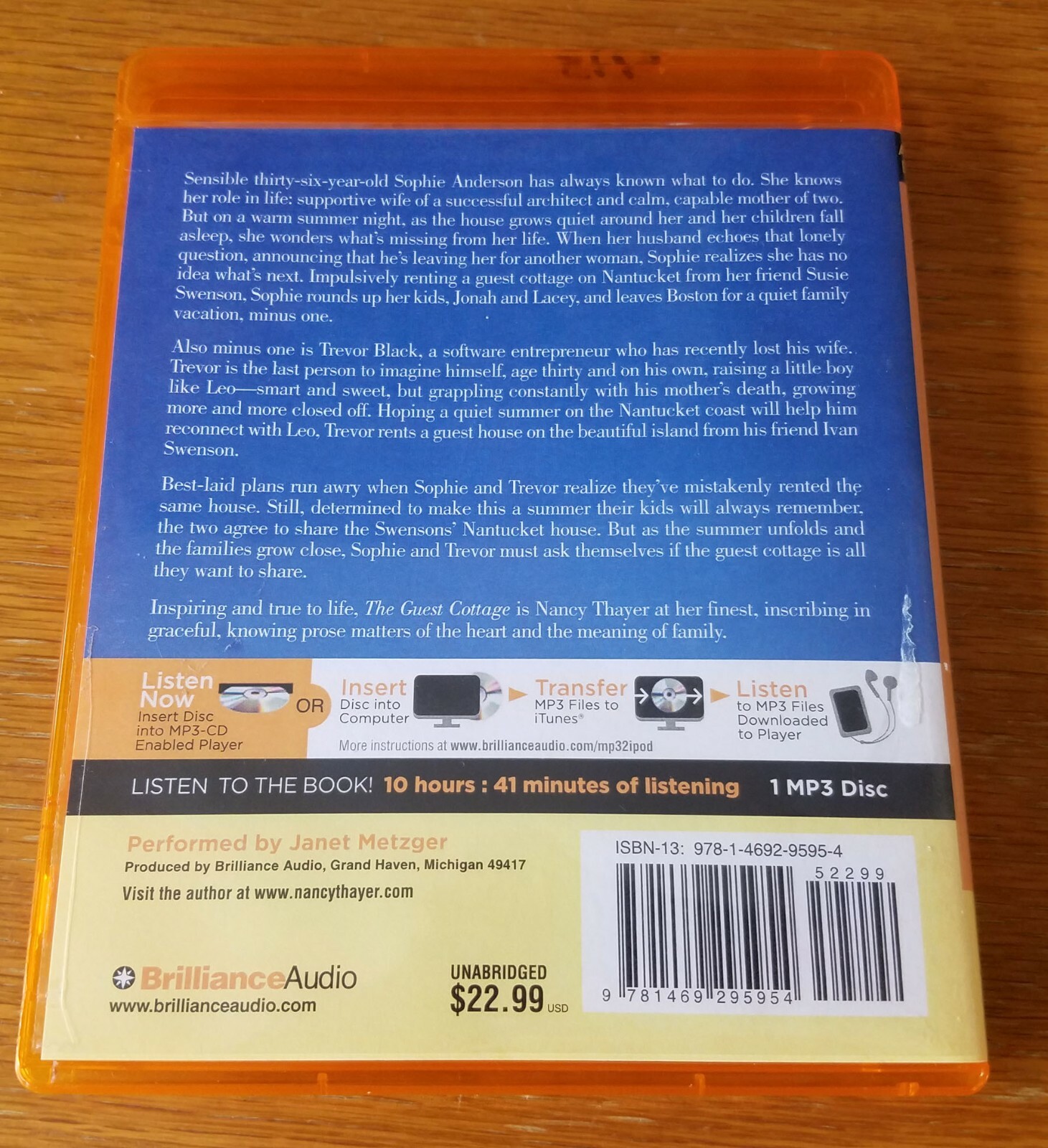 The Guest Cottage by Nancy Thayer (2015, CD MP3, Unabridged edition)