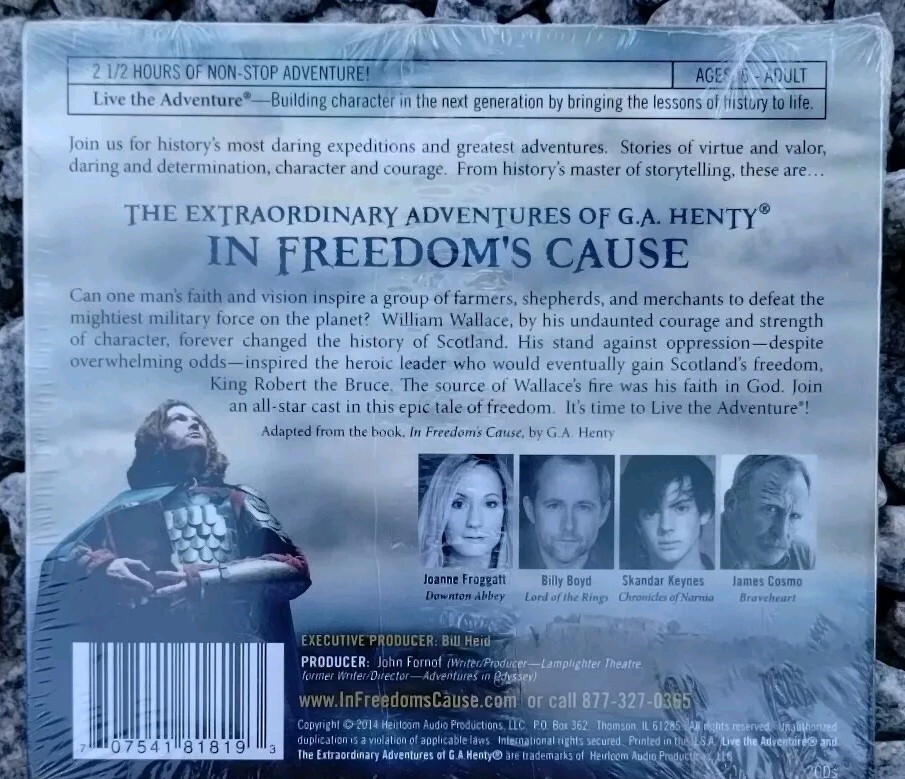 In Freedom’s Cause — The Extraordinary Adventures of G.A. Henty (2014, CD Set)