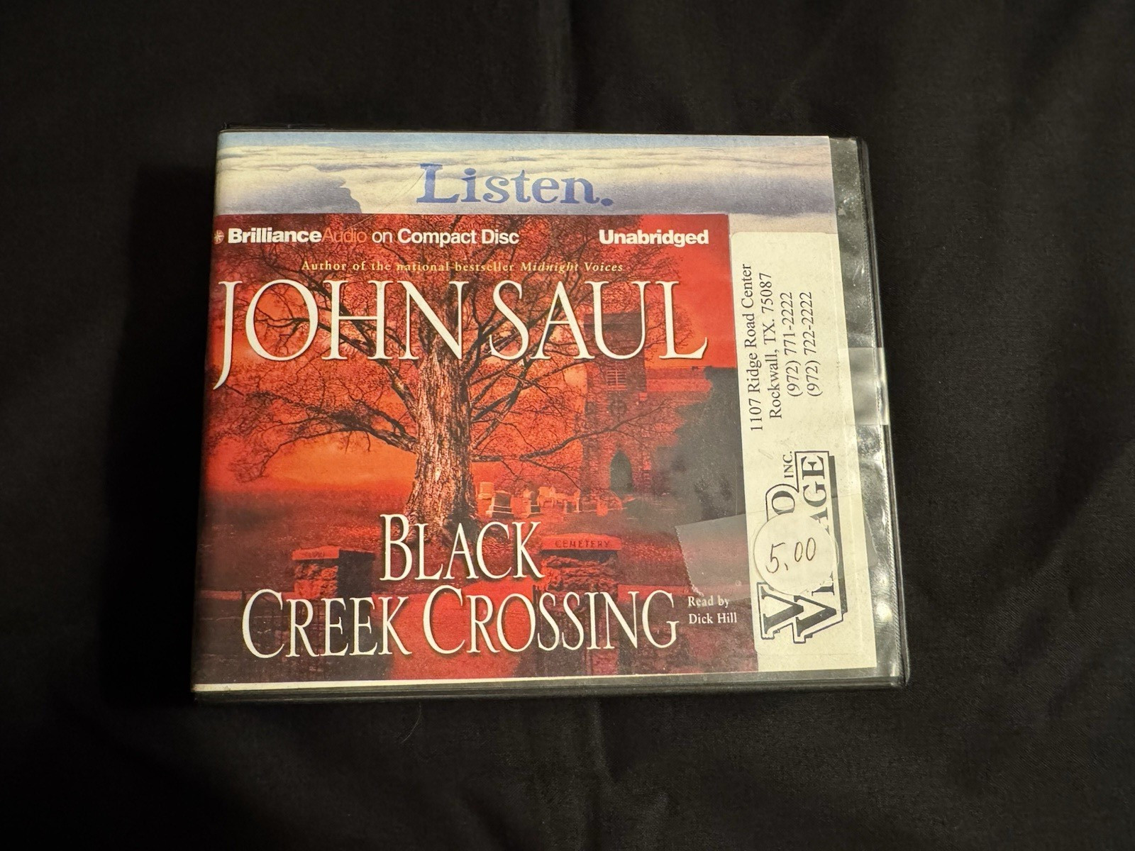 BLACK CREEK CROSSING John Saul Audiobook CD