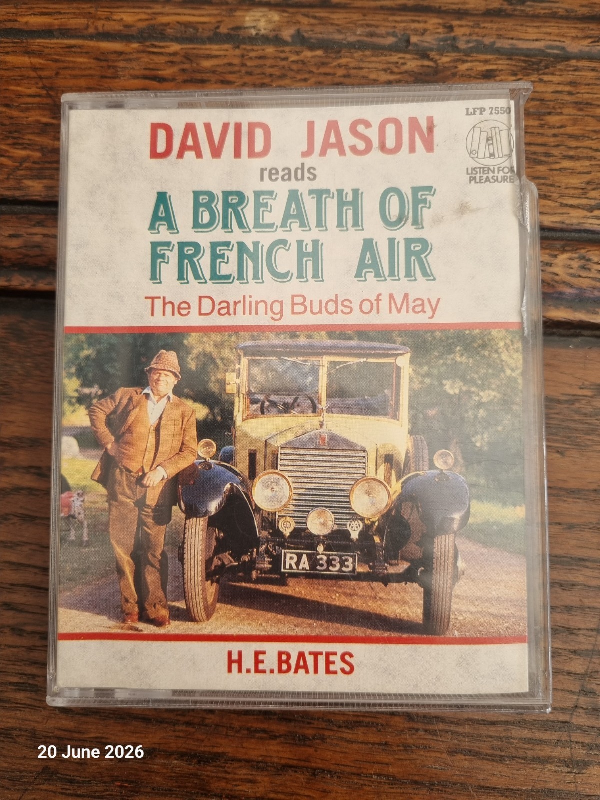 David Jason Reads A Breath of French Air H.E. Bates 2 Cassette Audiobook