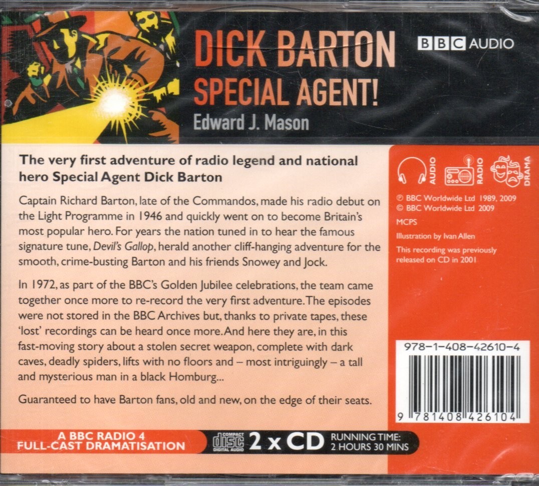 DICK BARTON SPECIAL AGENT — BBC Radio 4 Full-Cast Drama — 2xCD Audiobook *NEW*