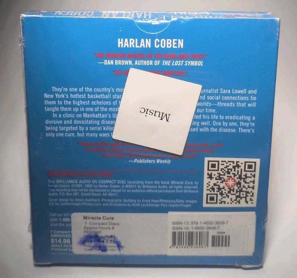 Miracle Cure by Harlan Coben Audiobook CD Brand New B487