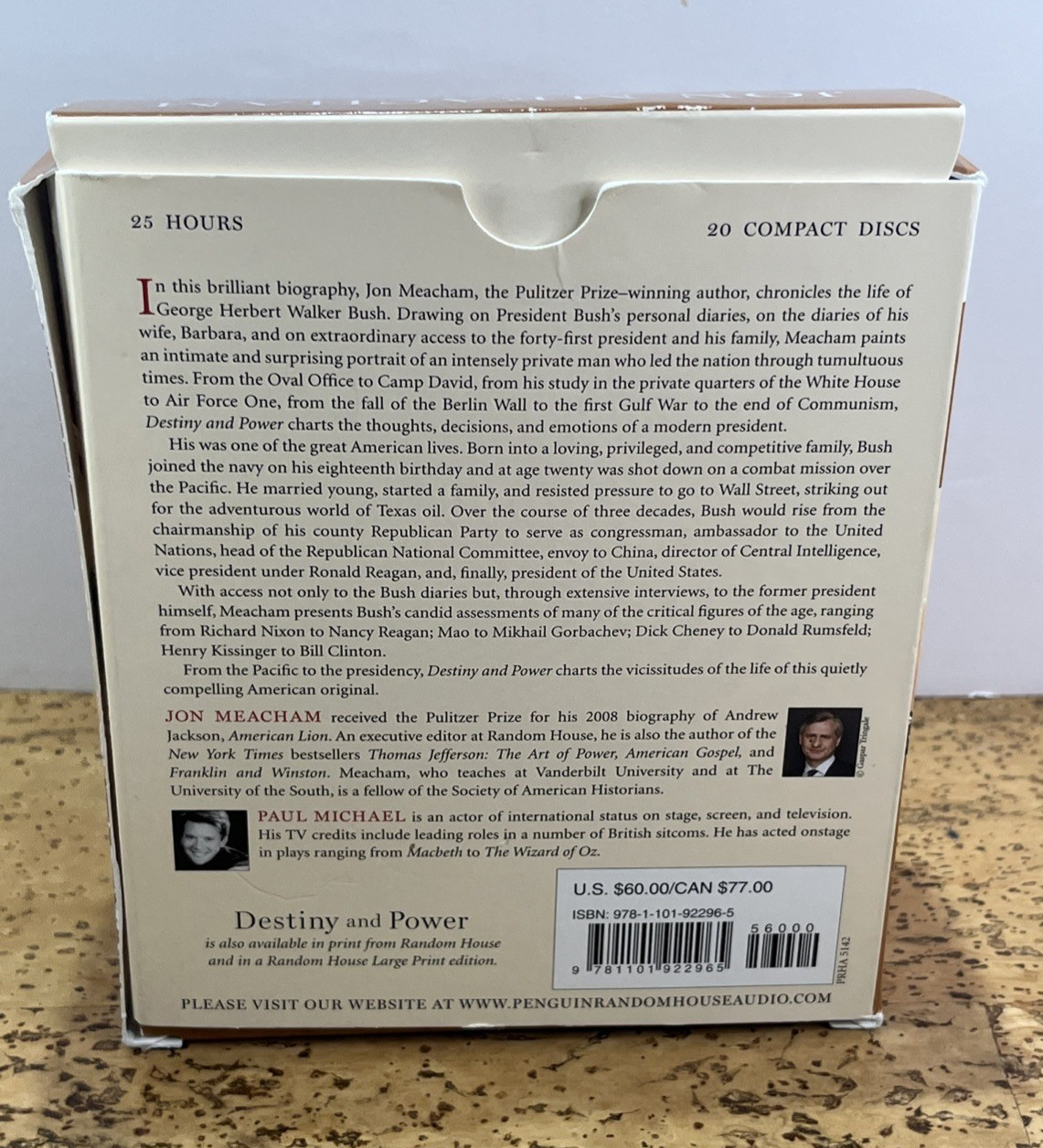 Destiny & Power- The American Odyssey of George H.W Bush — Audio book on 20 CD’s
