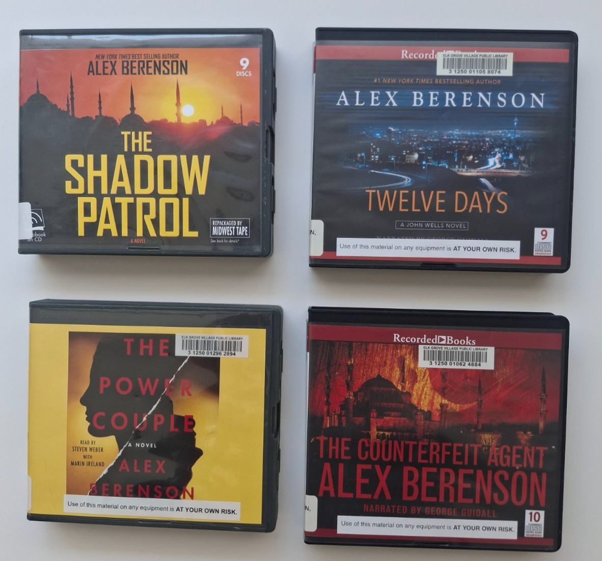 Alex Berenson Lot of 4 Audiobook Books on CDs Unabridged Spies Thrillers Crime