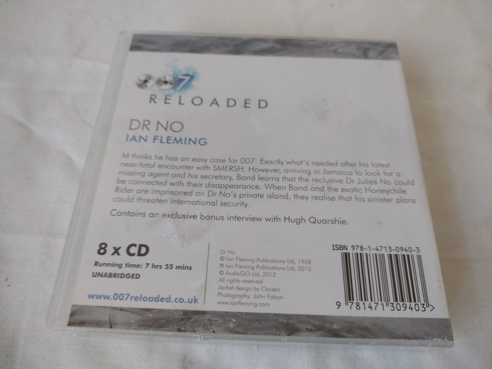 DR NO by Ian Fleming — 8xCD Audiobook *NEW & SEALED* James Bond 007 Reloaded