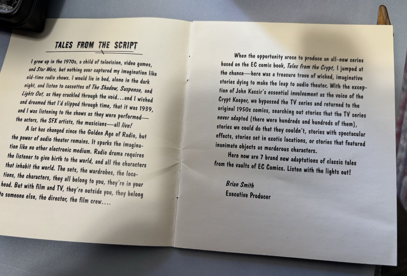 Tales From The Crypt Audio Tapes With Insert