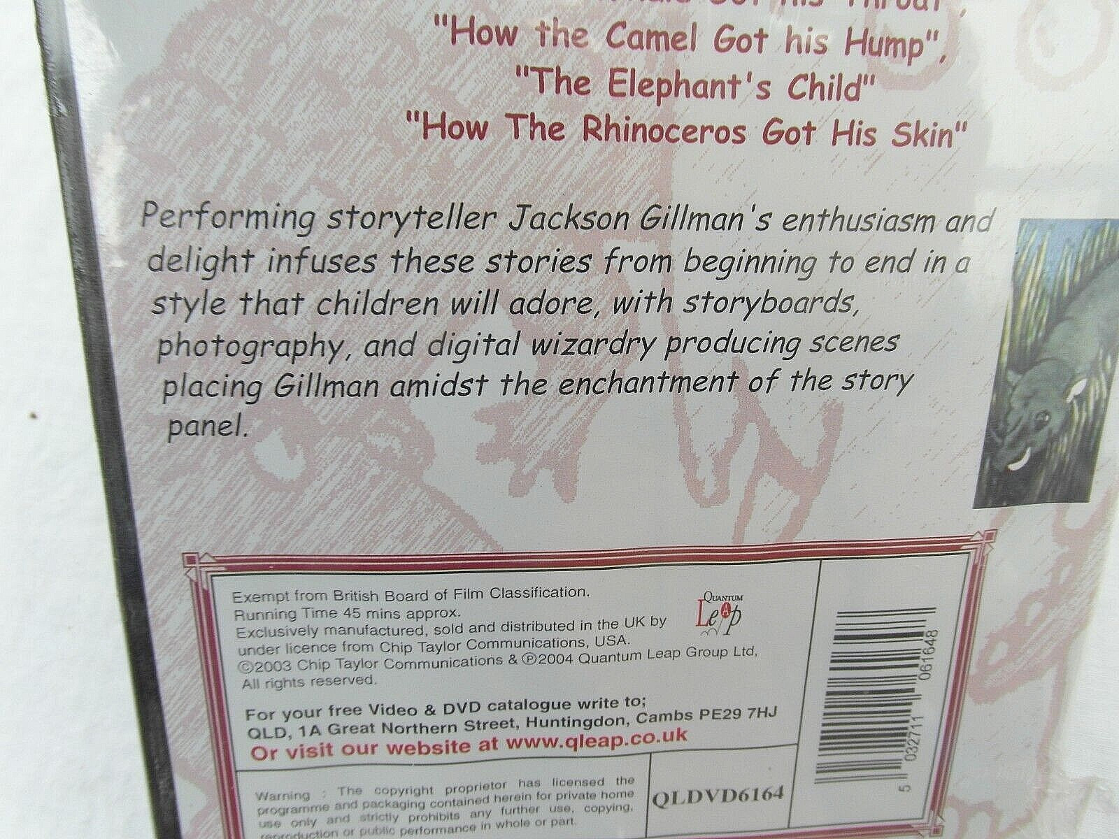 Rudyard Kipling’s Just So Stories audiobook [DVD with images] NEW SHRINKWRAPPED
