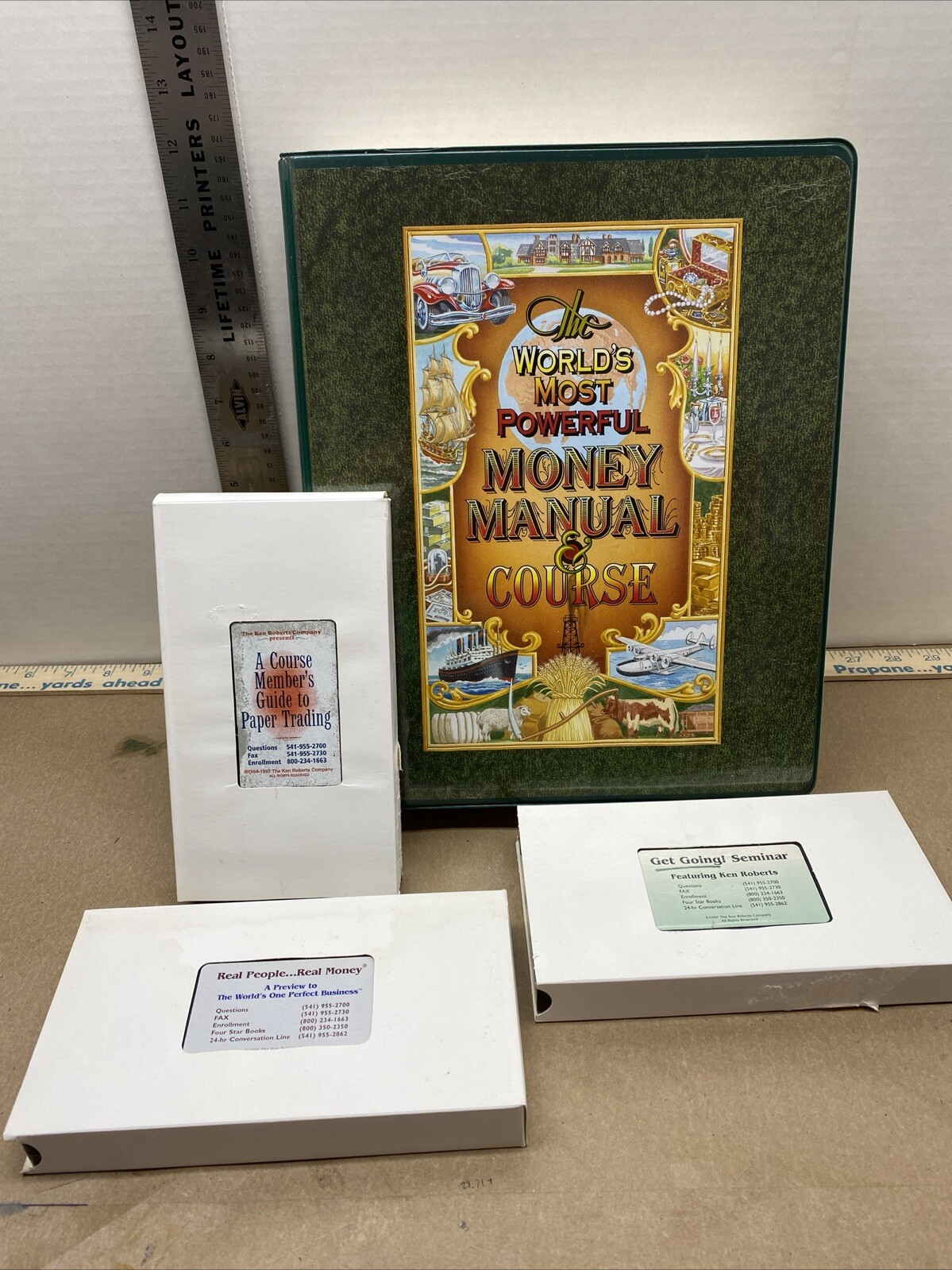 Ken Roberts Worlds Most Powerful Money Manual & Course Seminar Cassettes VHS