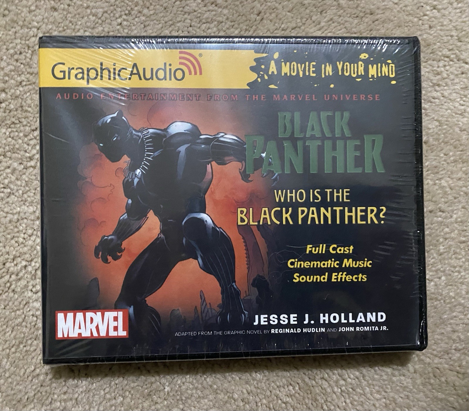 RARE! MARVEL COMICS GRAPHICAUDIO WHO IS THE BLACK PANTHER? SEALED! 6 CD’s 7 hrs