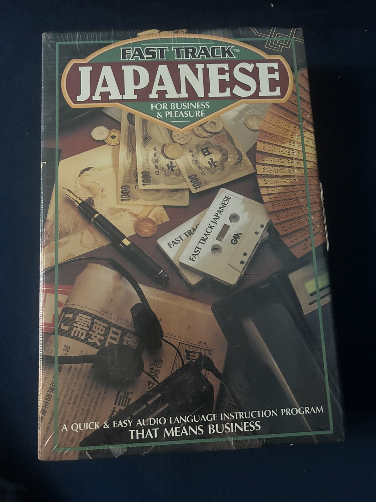FAST TRACK LEARN JAPANESE BUSINESS AND PLEASURE 2 CASSETTE TAPE REFERENCE BOOK
