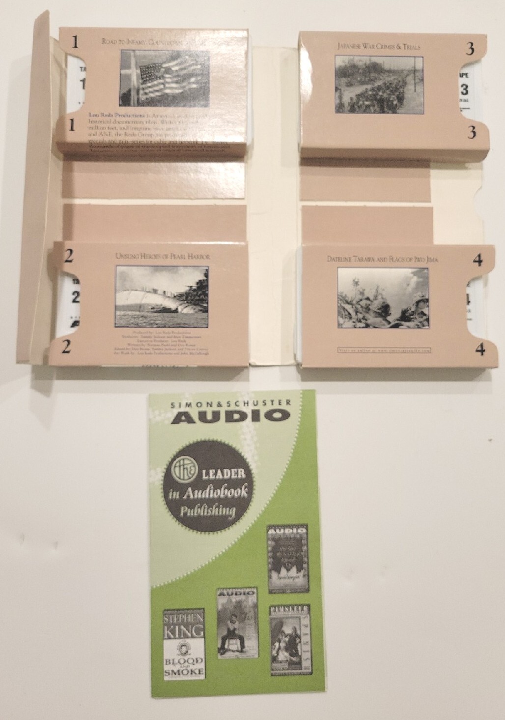 VINTAGE! WW II:The Pacific-The History Channel & THE SECRET WARRIOR. CASETTES.