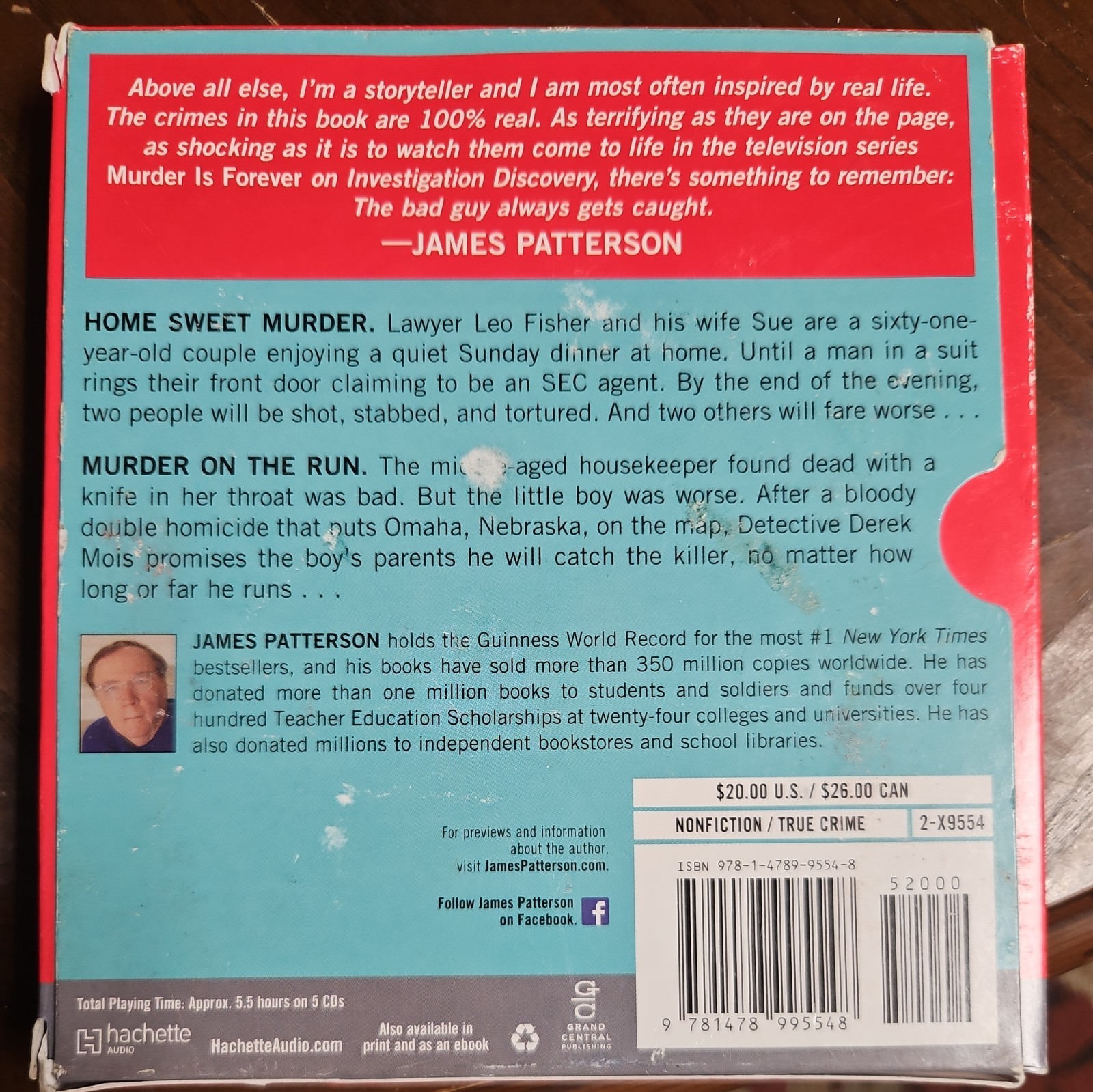 ID True Crime Ser.: Home Sweet Murder by James Patterson (2018, Compact Disc,…