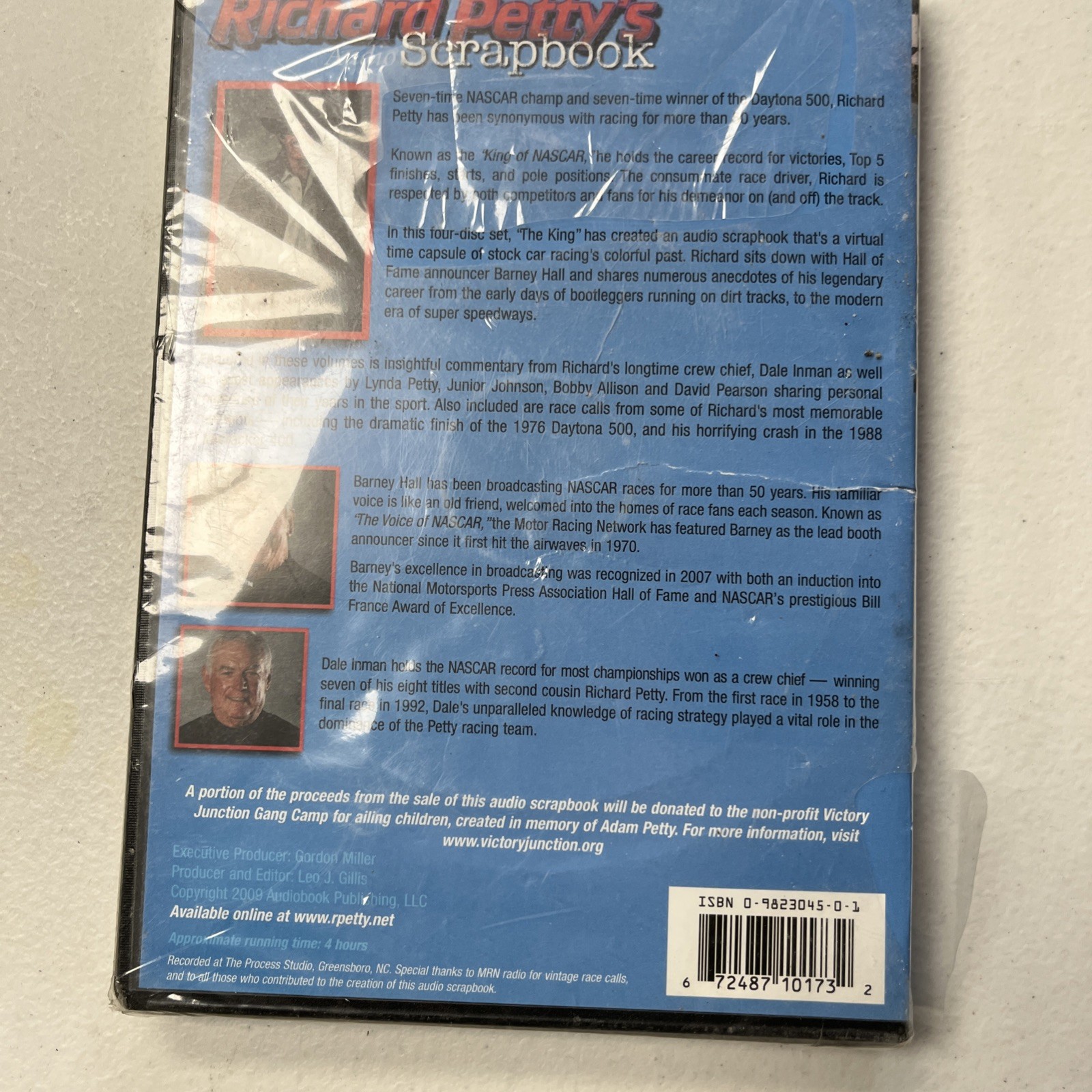 NASCAR Richard Petty Audio Scrapbook 4 CD Set Factory Sealed (shrink wrap torn)