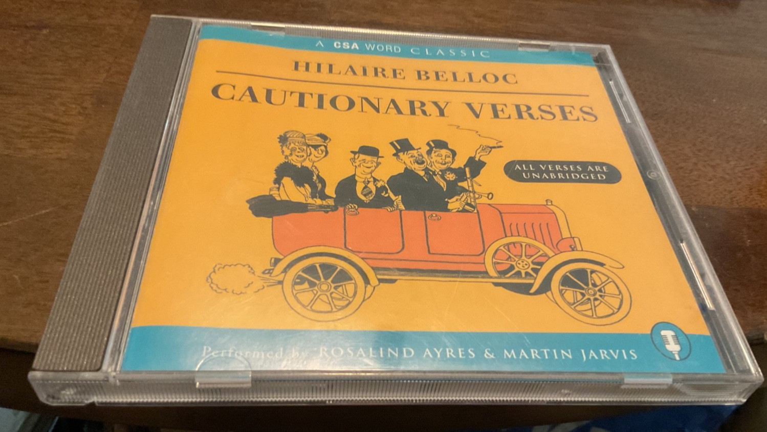 Cautionary Verses by Hilaire Belloc AUDIOBOOK cd (Martin Jarvis) Free US Ship