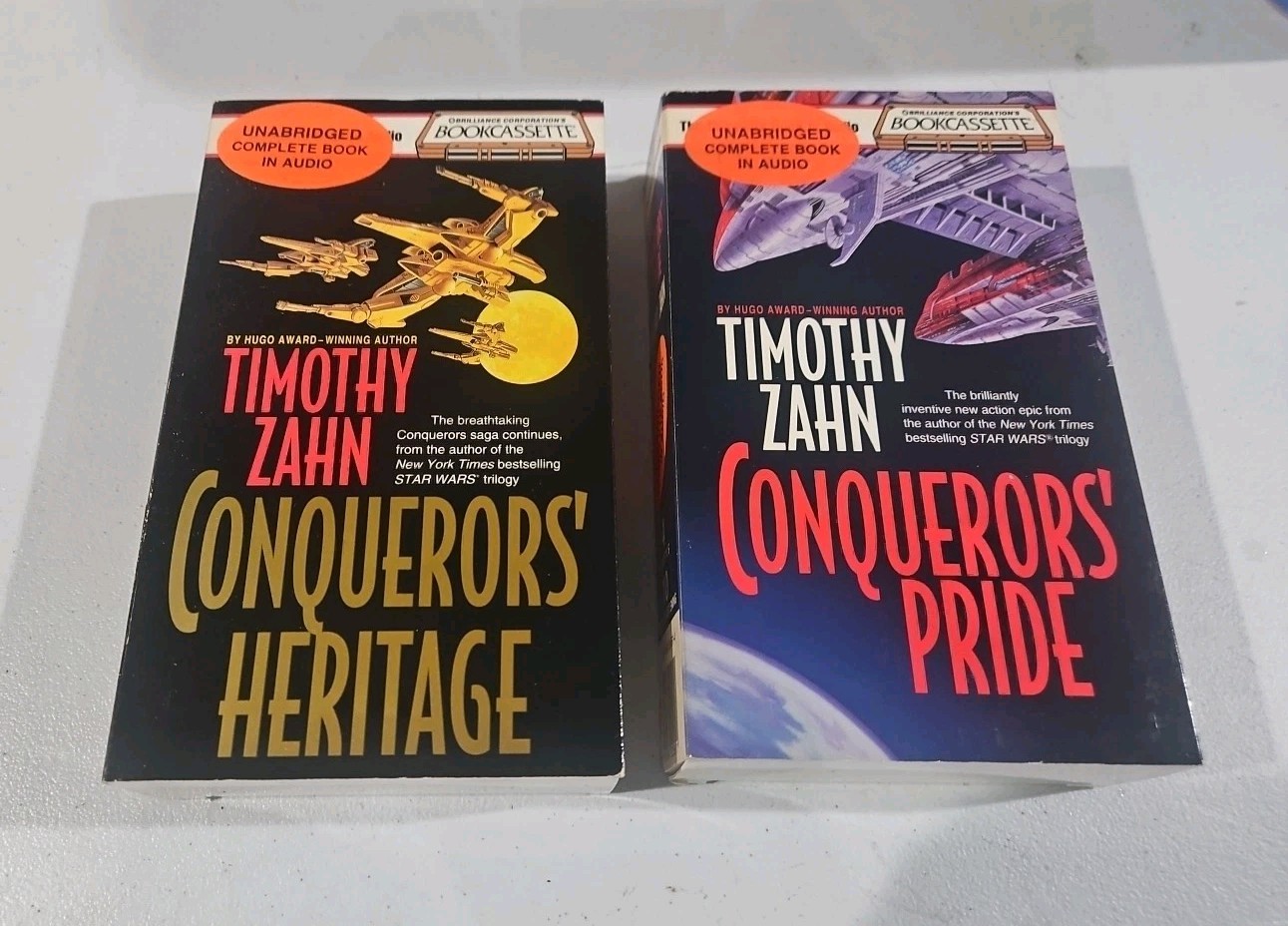 Timothy Zahn Conquers Heritage & Conquers Pride Audiobooks On Cassette