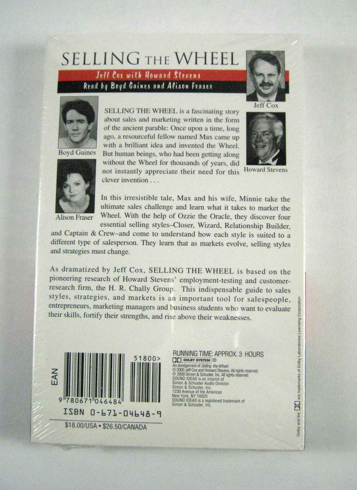 NEW Selling the Wheel The Story of the World Class Salespeople by Jeff Cox How