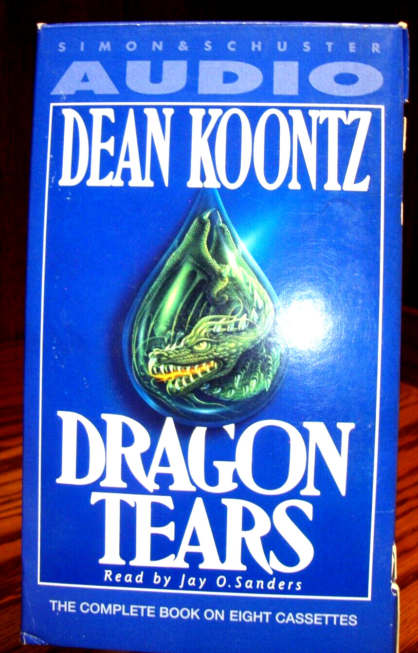AUDIOBOOK 8 Cassette «Dragon Tears» by Dean Koontz (1993 Unabridged) 13 hrs J13