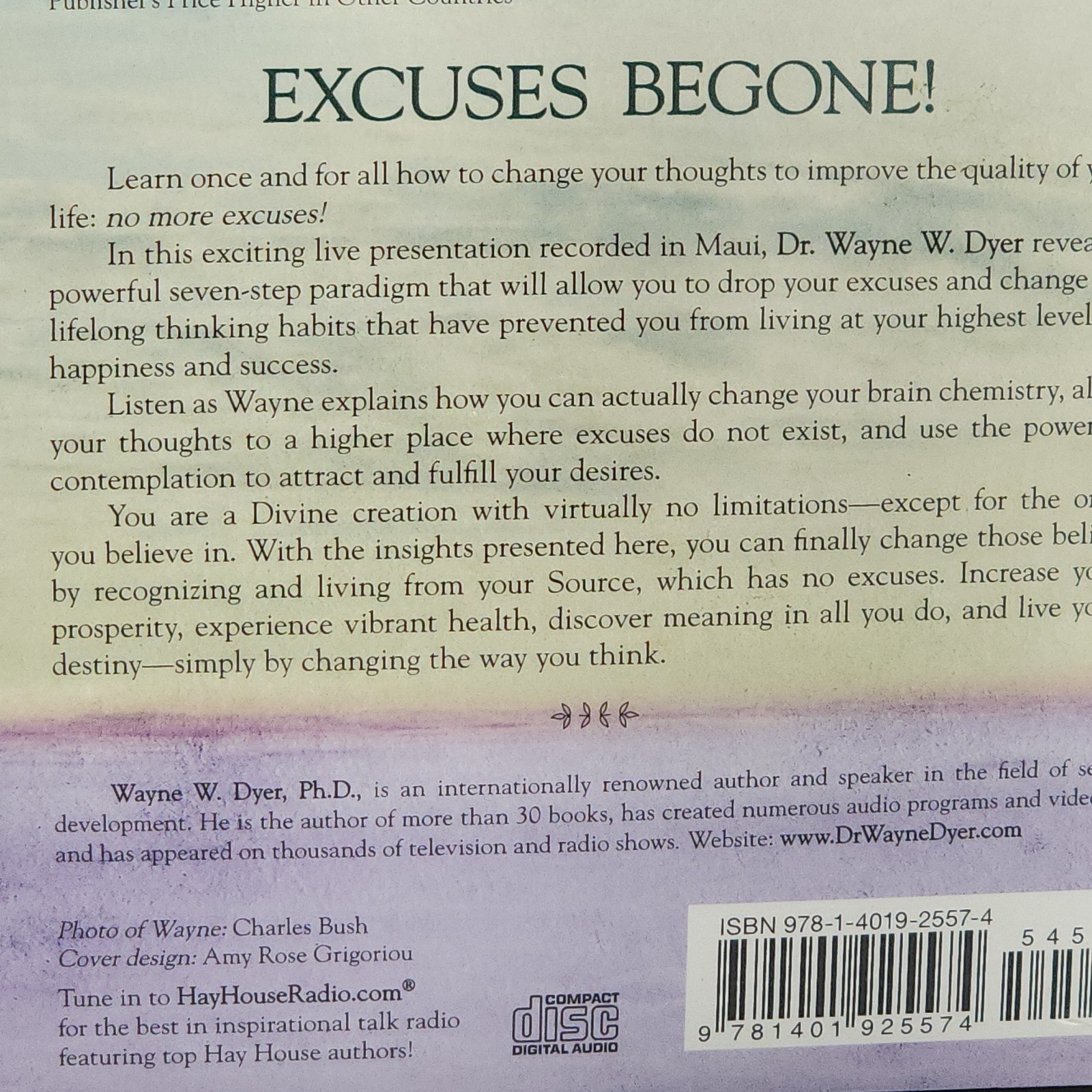 Excuses Begone by Dr. Wayne Dyer How To Change Lifelong Think Habits 7 CD Set