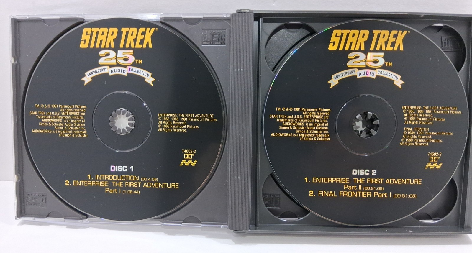Star Trek 25th Anniversary Audiobook Collection 4 CD 3 Books Shatner Nimoy Takei