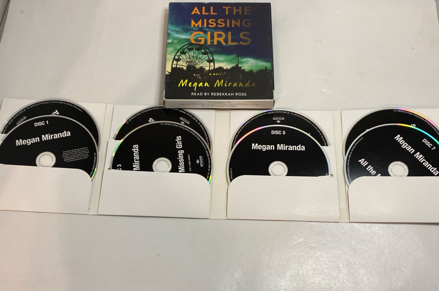 GOOD All the Missing Girls by Miranda, Megan, 8 Disc/CD Audiobook, Unabridged