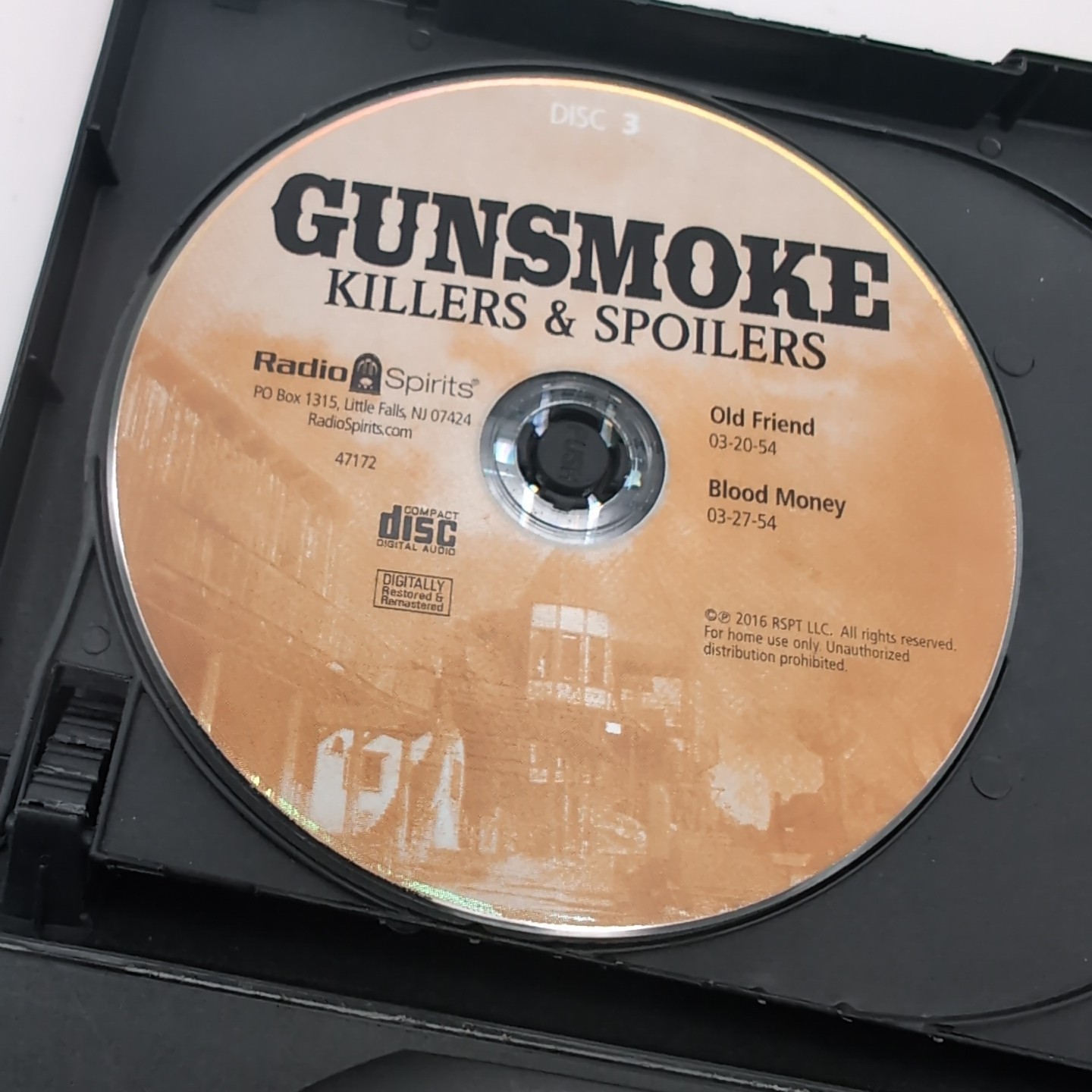 GUNSMOKE: Killers & Spoilers — Classic Western Radio Spirits 10 CDs/20 Episodes
