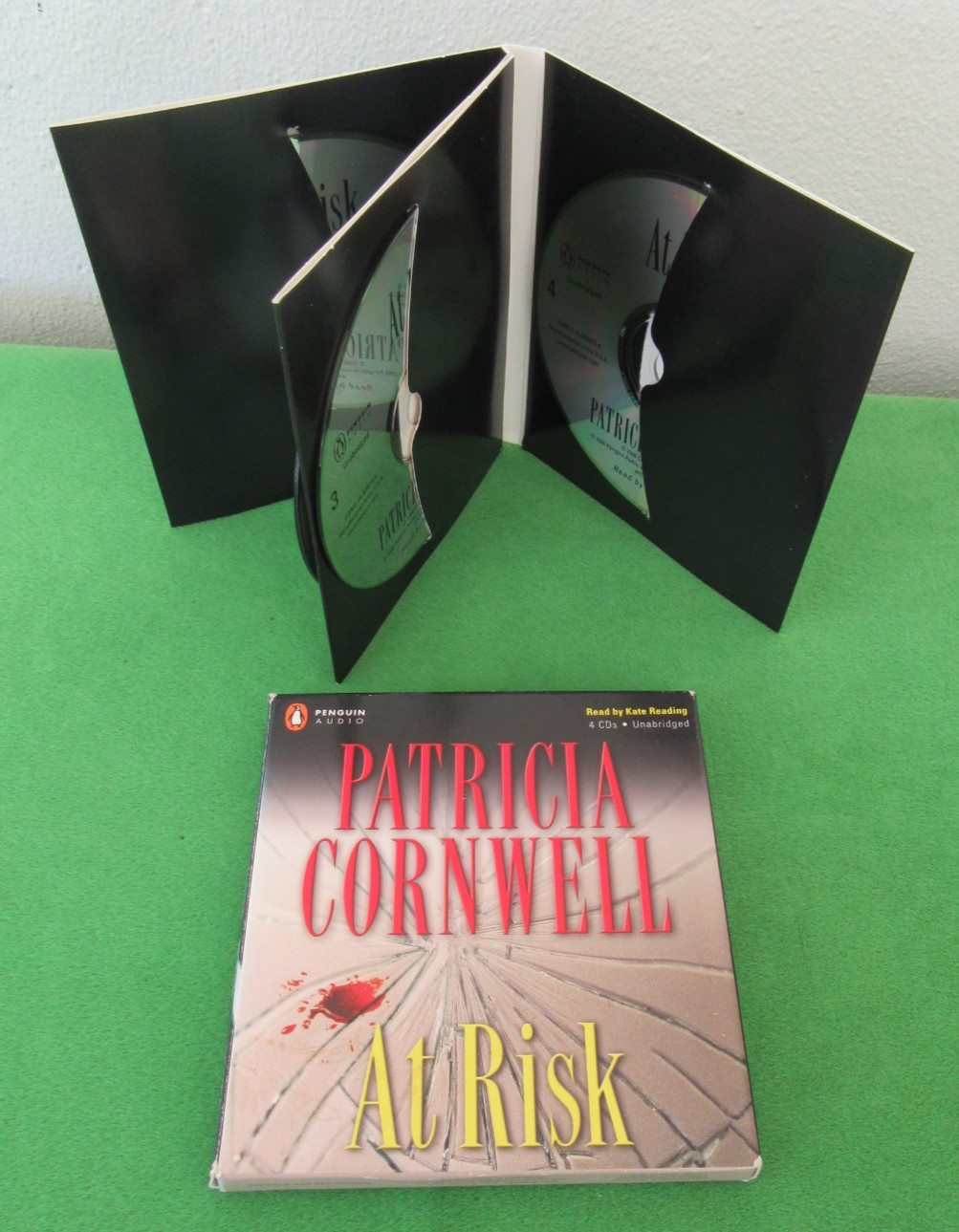 AUDIOBOOK ON 4 CDs — AT RISK BY PATRICIA CORNWELL — UNABR; 2006; WINSTON GARANO