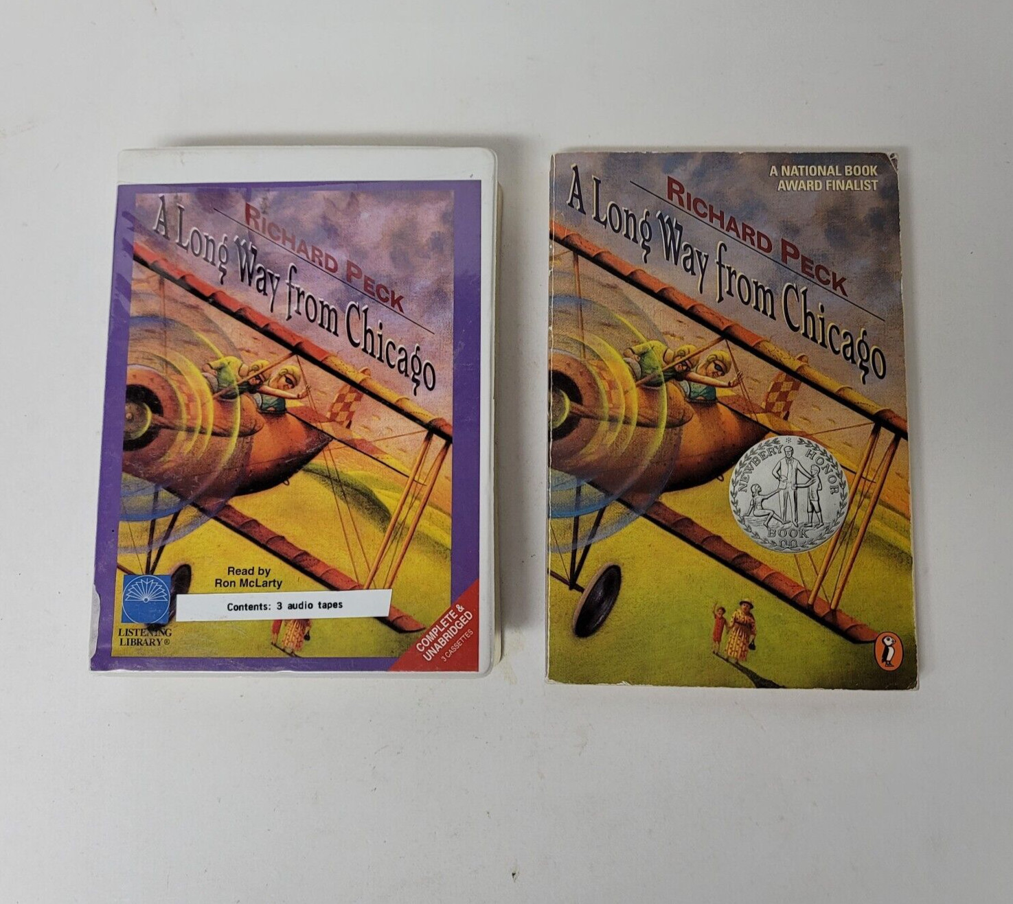 Long Way From Chicago Paperback Book AND Audio Cassette Book on Tape