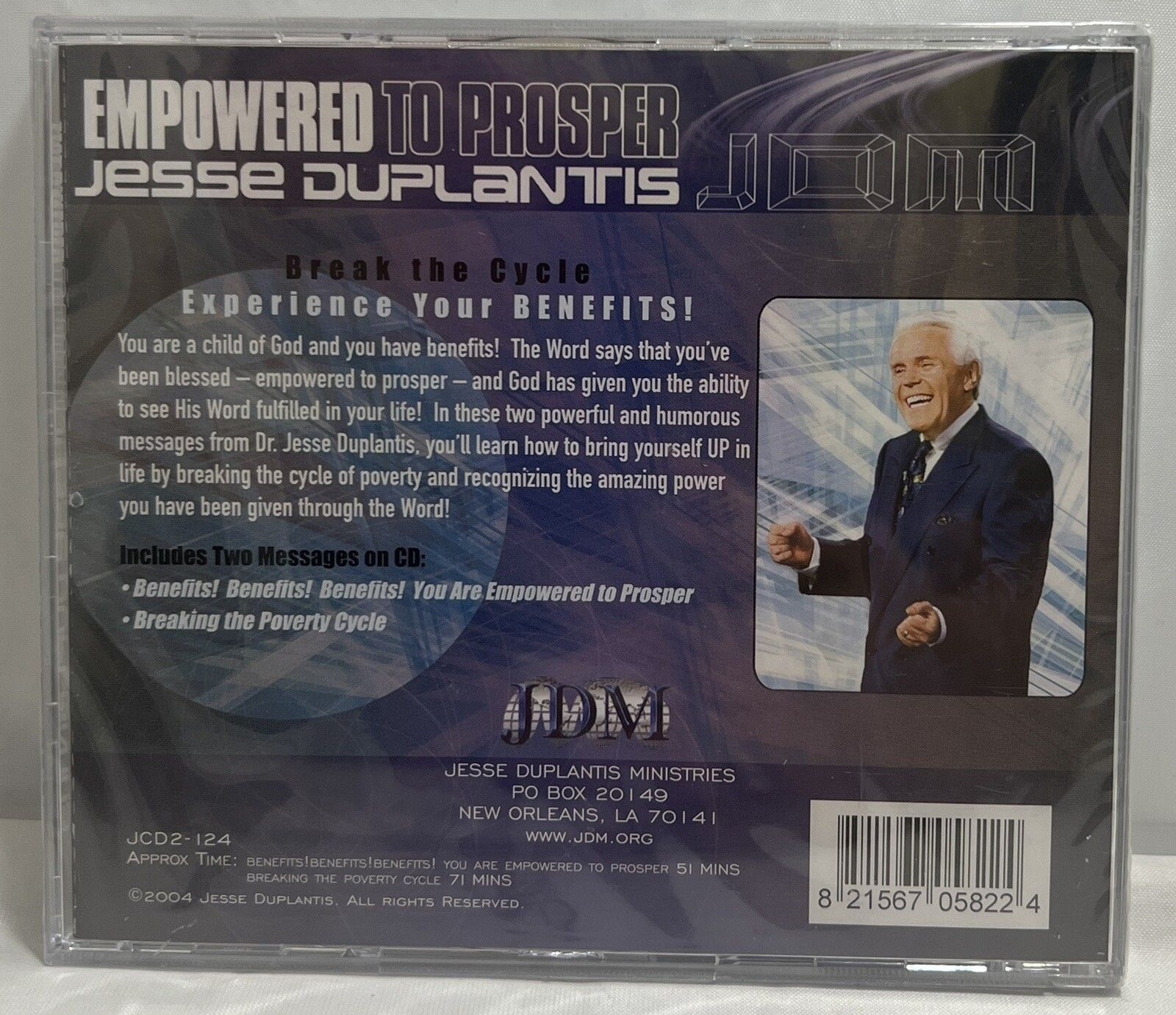 Empowered to Prosper [Discourse on 2 Audio CDs] Jesse Duplantis Ministries * NEW