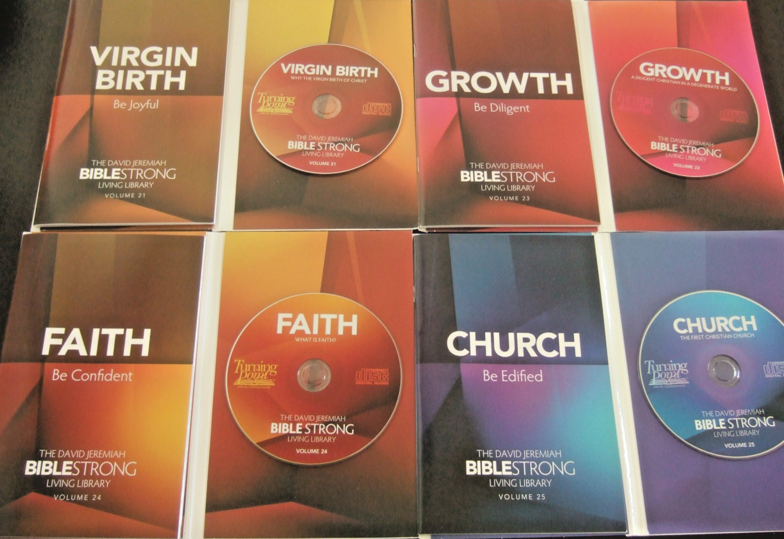 DR. DAVID JEREMIAH BIBLE STRONG LIBRARY TURNING POINT BOOKLETS & CDs 8 VOLUMES