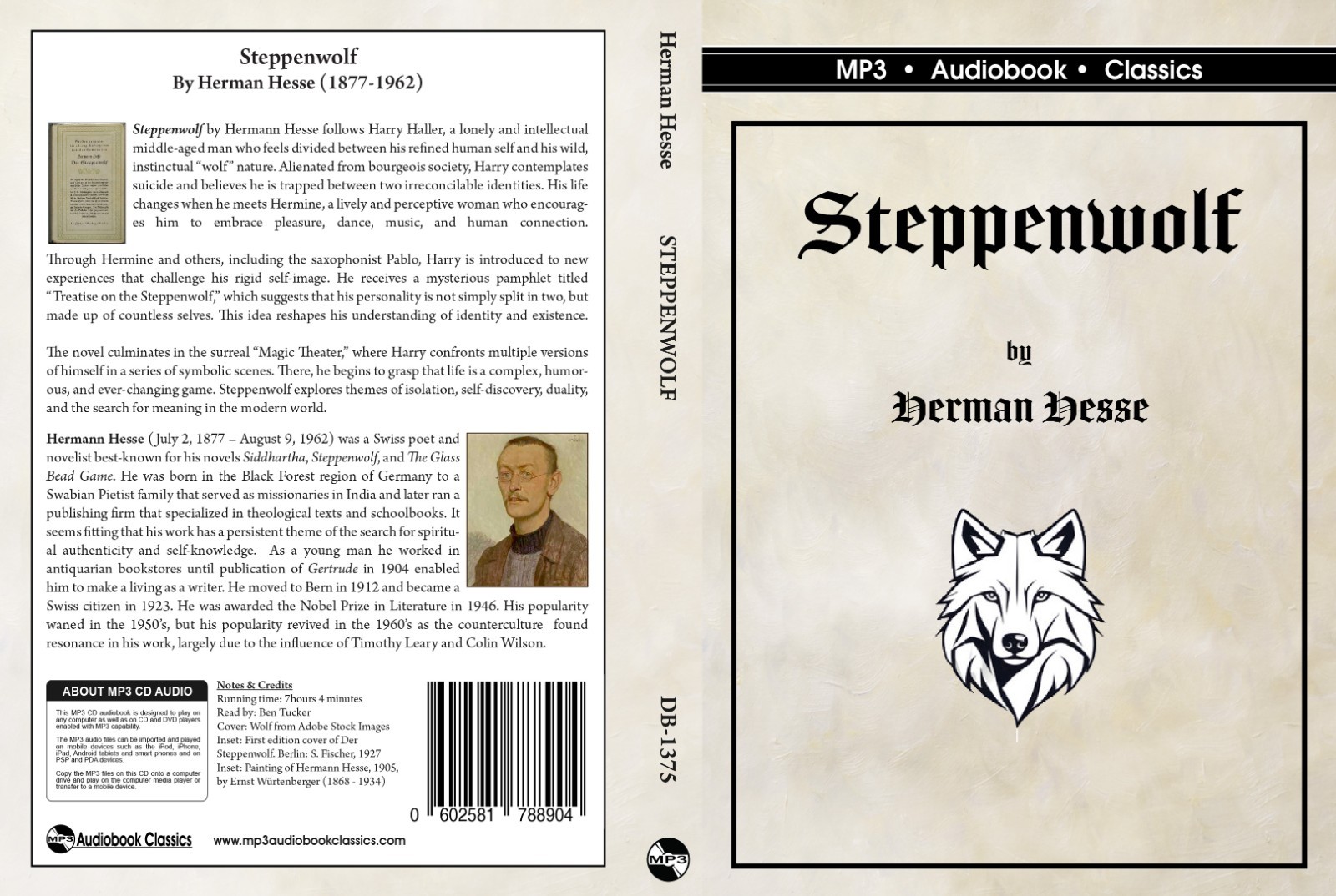 Steppenwolf — Unabridged MP3 CD Audiobook in paper sleeve