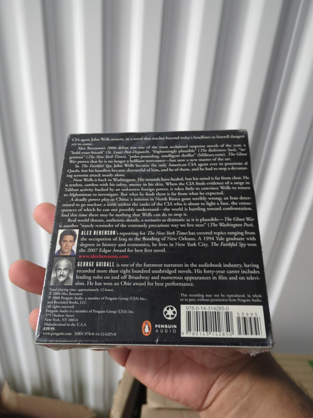 The John Wells Series The Ghost War Alex Berenson Cd Audio Book New A47