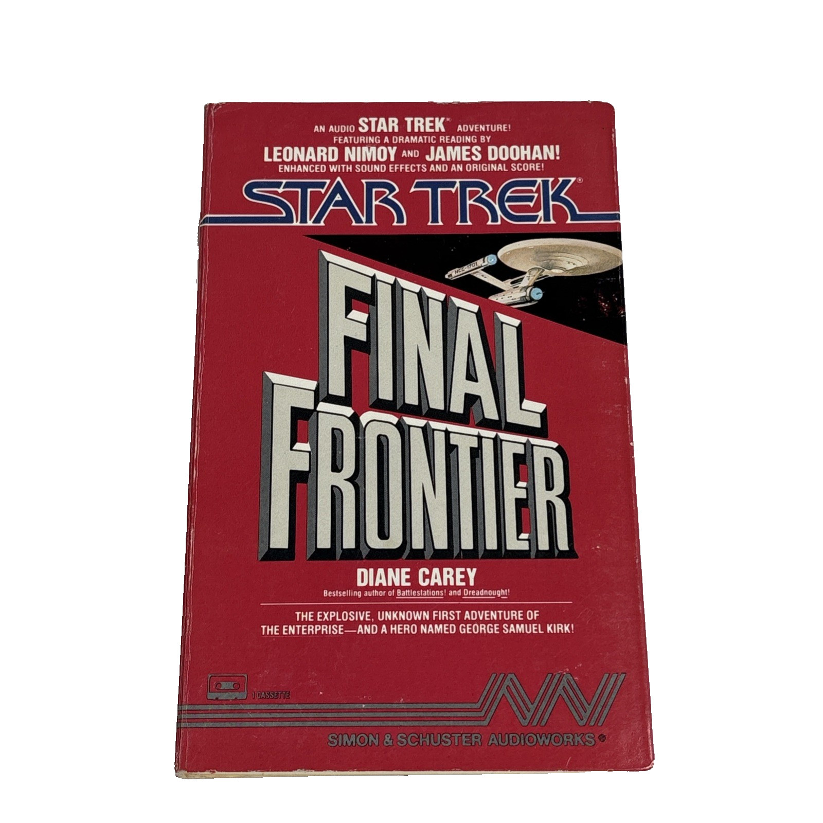 RARE OOP Star Trek Final Frontier CASSETTE TAPE audiobook LEONARD NIMOY Vintage