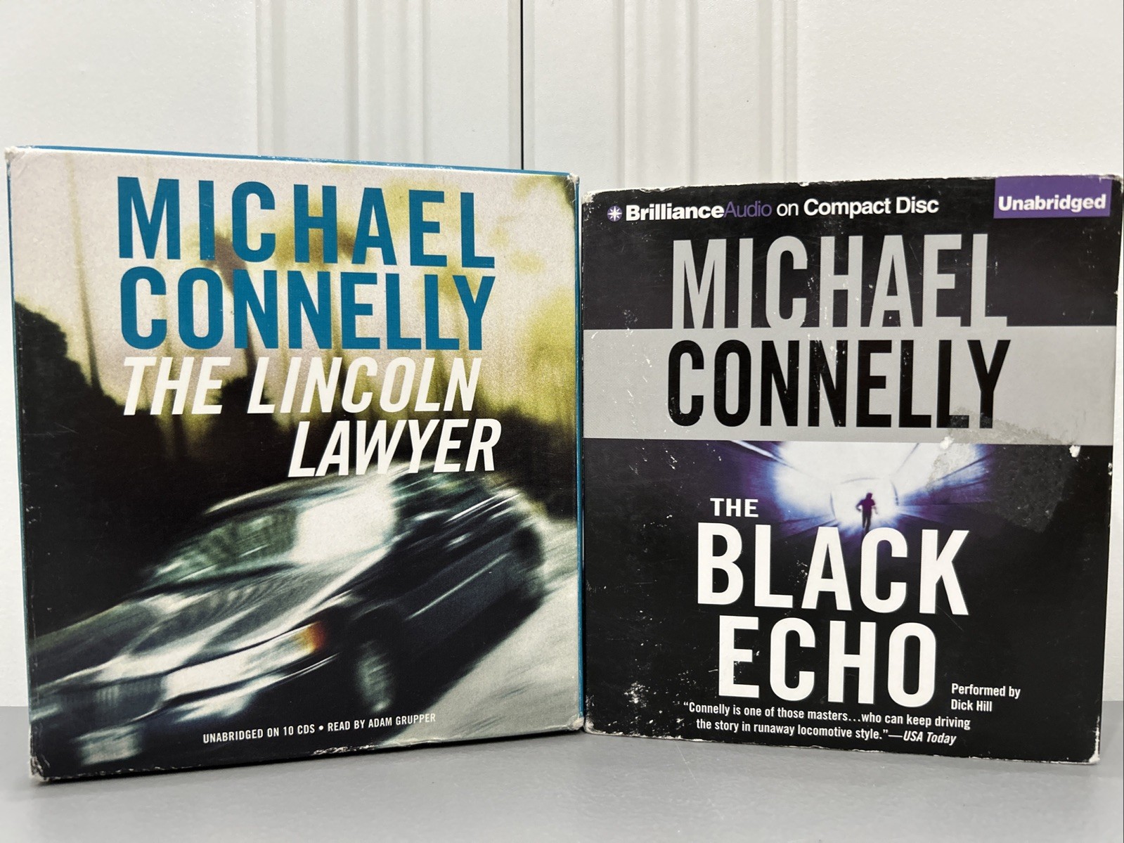 Lot 2 The Lincoln Lawyer & The Black Echo Audiobooks Michael Connelly Unabridged