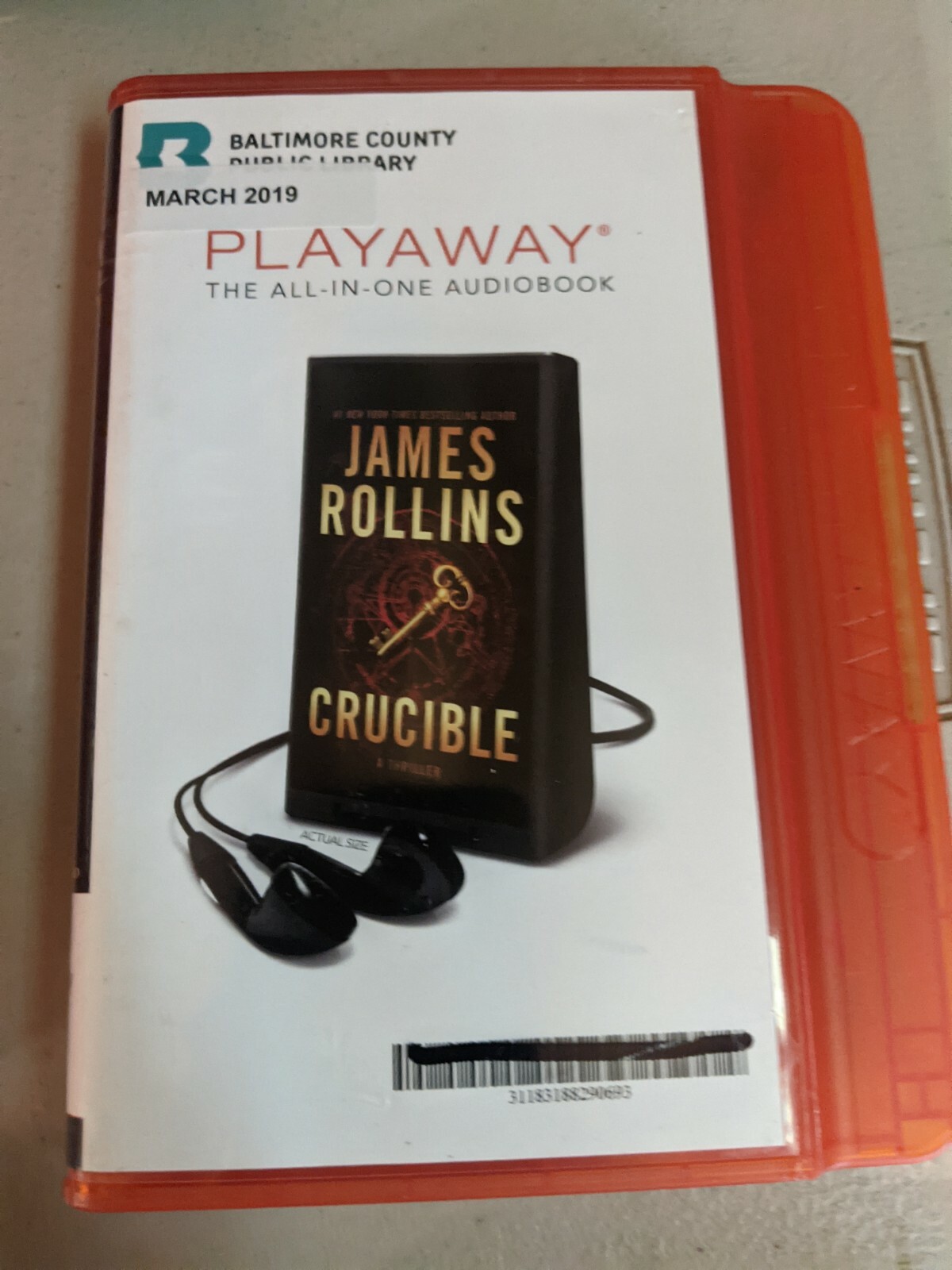 Shelf159 Audiobook PLAYAWAY~ CRUCIBLE BY JAMES ROINS