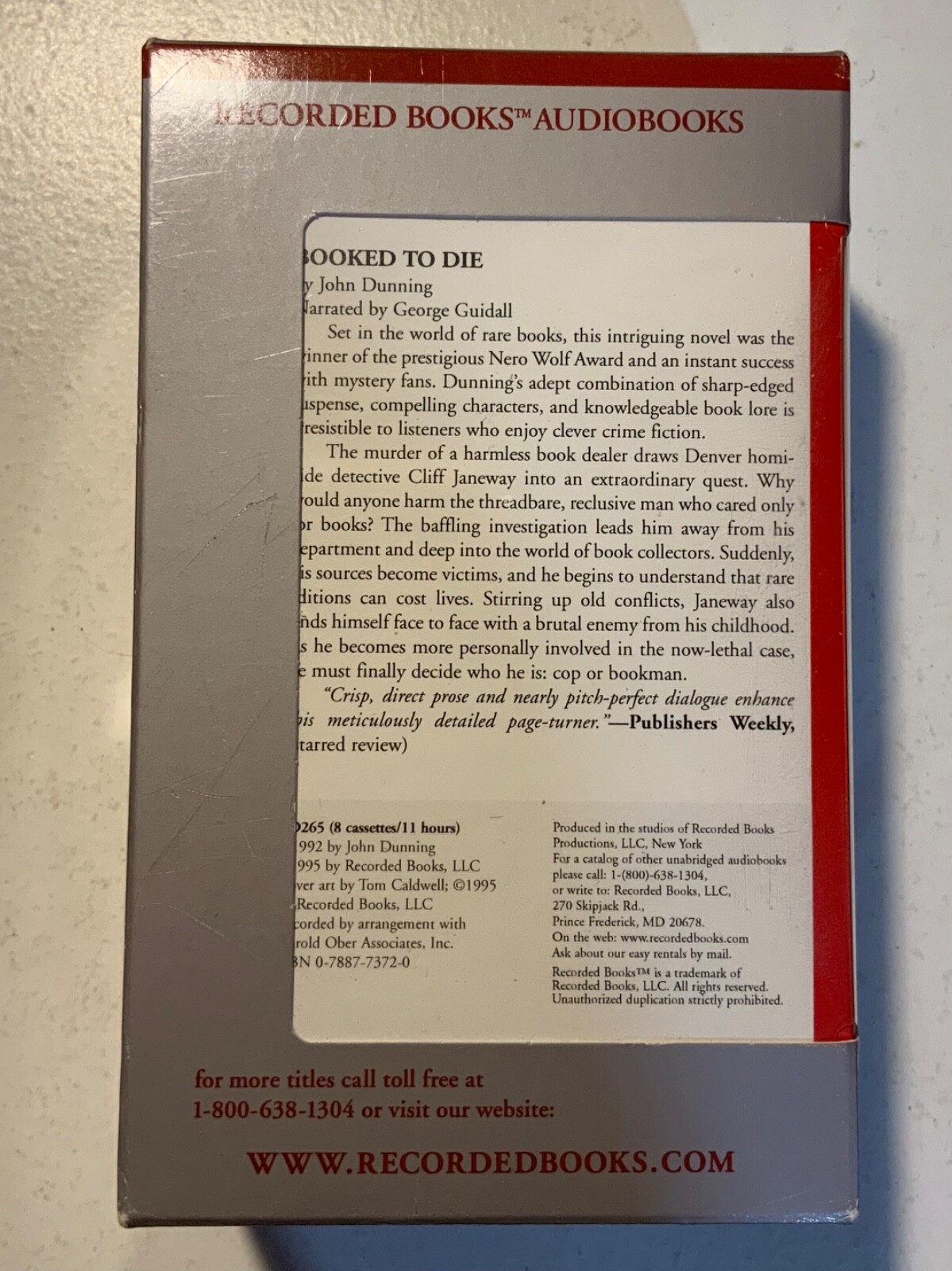 Booked to Die (Audio Cassette) Unabridged 1996 by John Dunning
