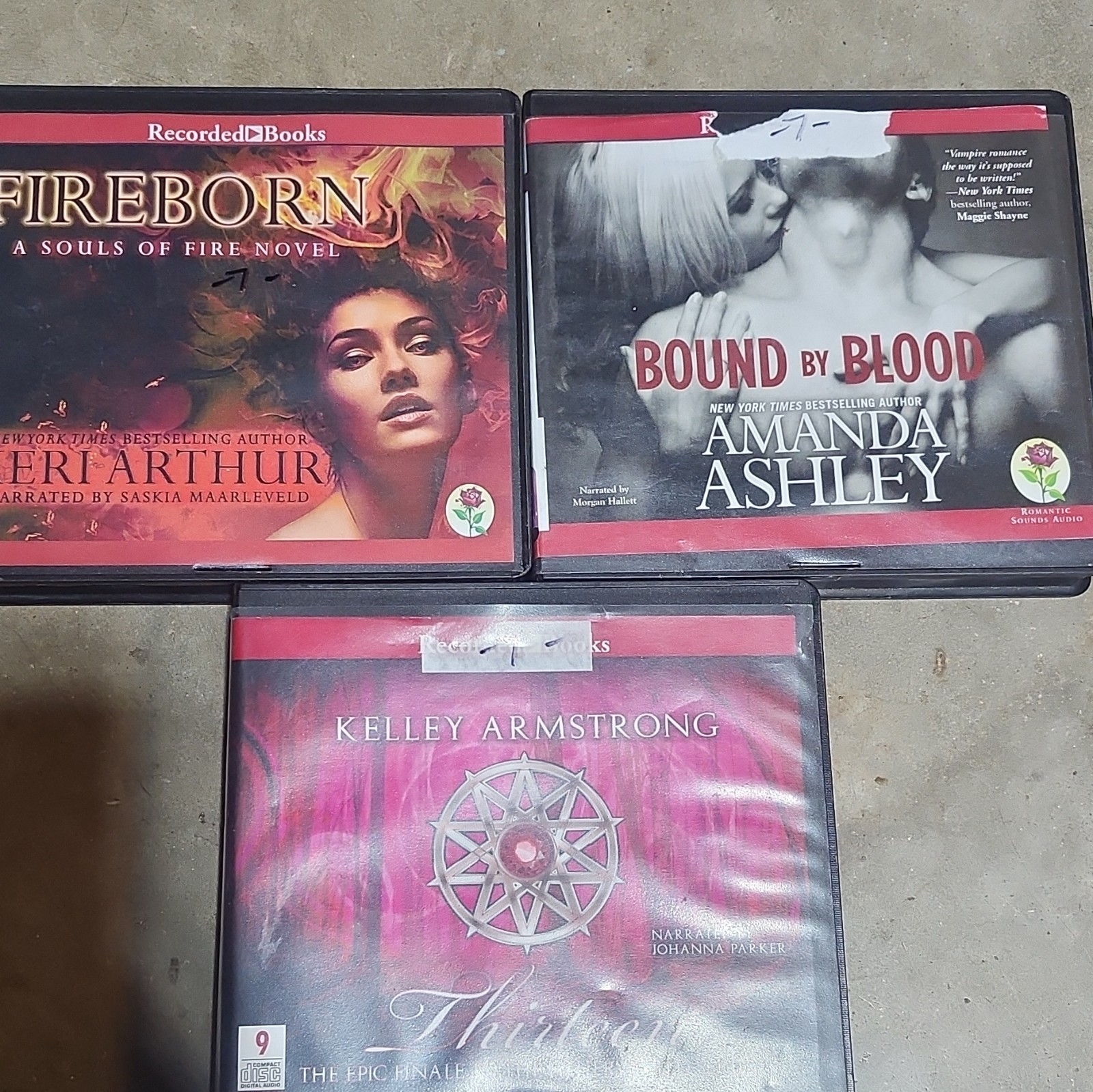 Recorded Books Fireborn + Bound by Blood + Thirteen Audiobook CDs