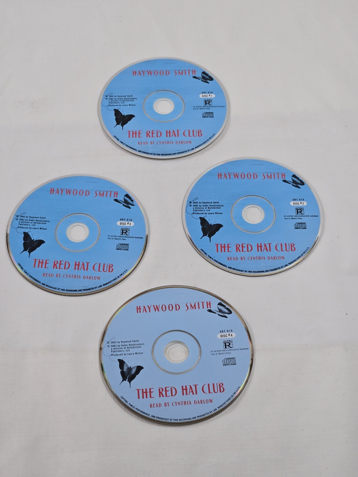 The Red Hat Club by Haywood Smith Audio CD Book Unabridged Fiction 4 Discs