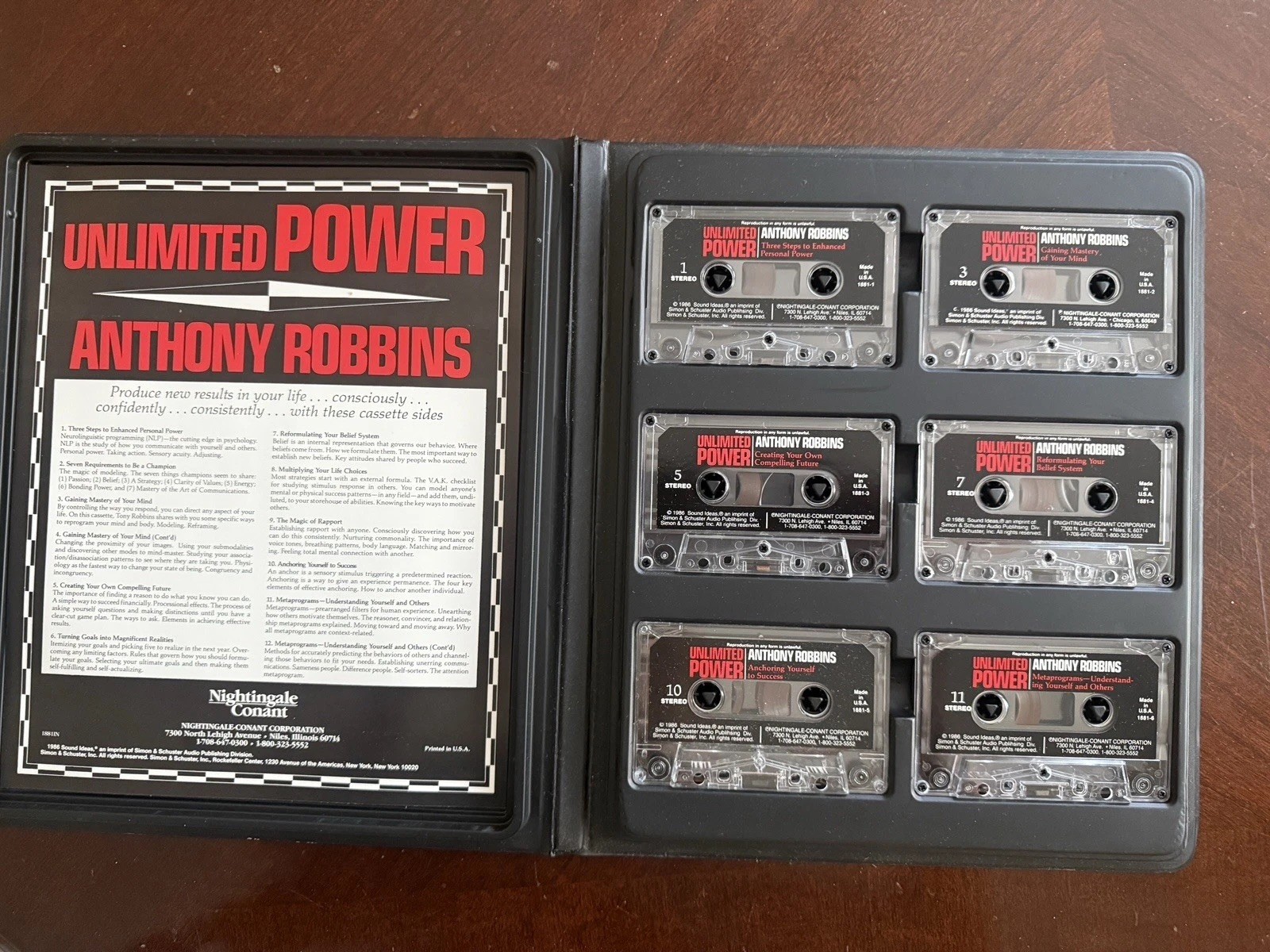 6 Audio Cassette Set Personal Achievement By Anthony Robbins Unlimited Power