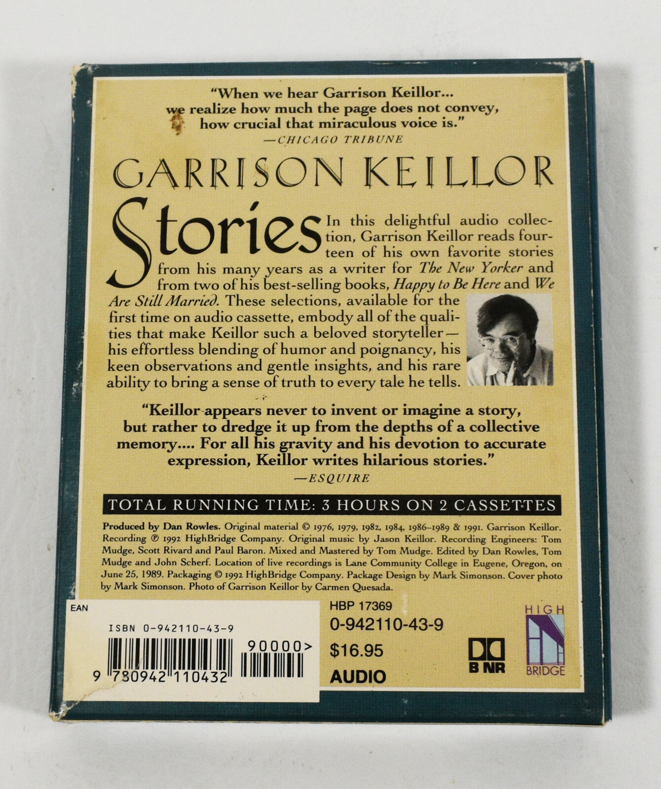 Stories By Garrison Keillor Audio Collection Audiobook Two Cassette Box Set