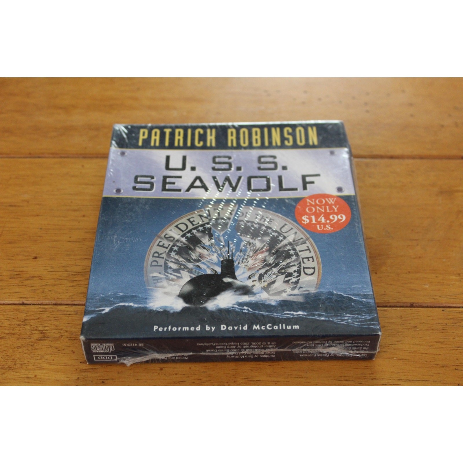 U.S.S. Seawolf Patrick Robinson Audiobook 5 CDs Abridged HarperAudio New Sealed
