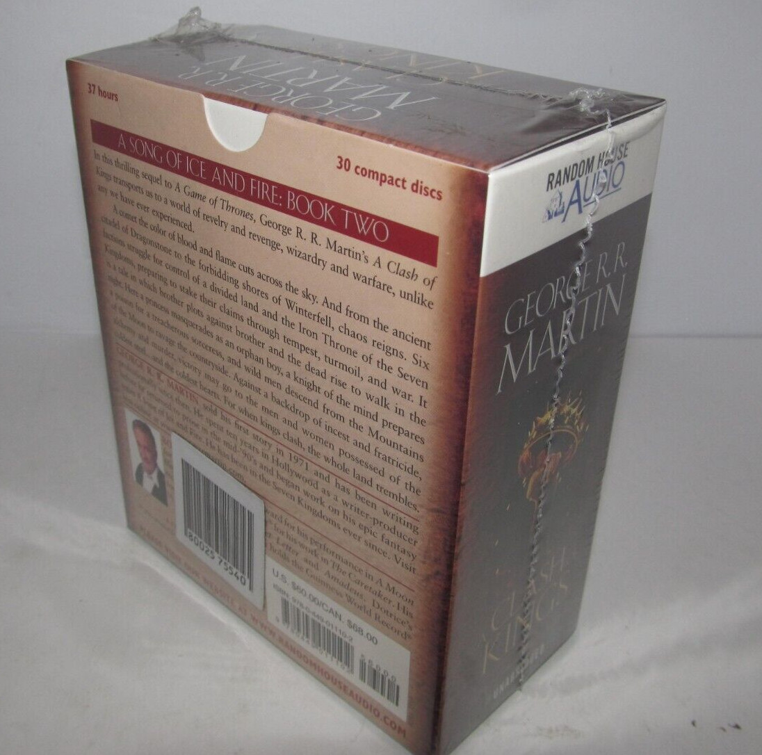 Game of Thrones A CLASH OF KINGS 30 CD Audiobook Set George RR Martin Sealed