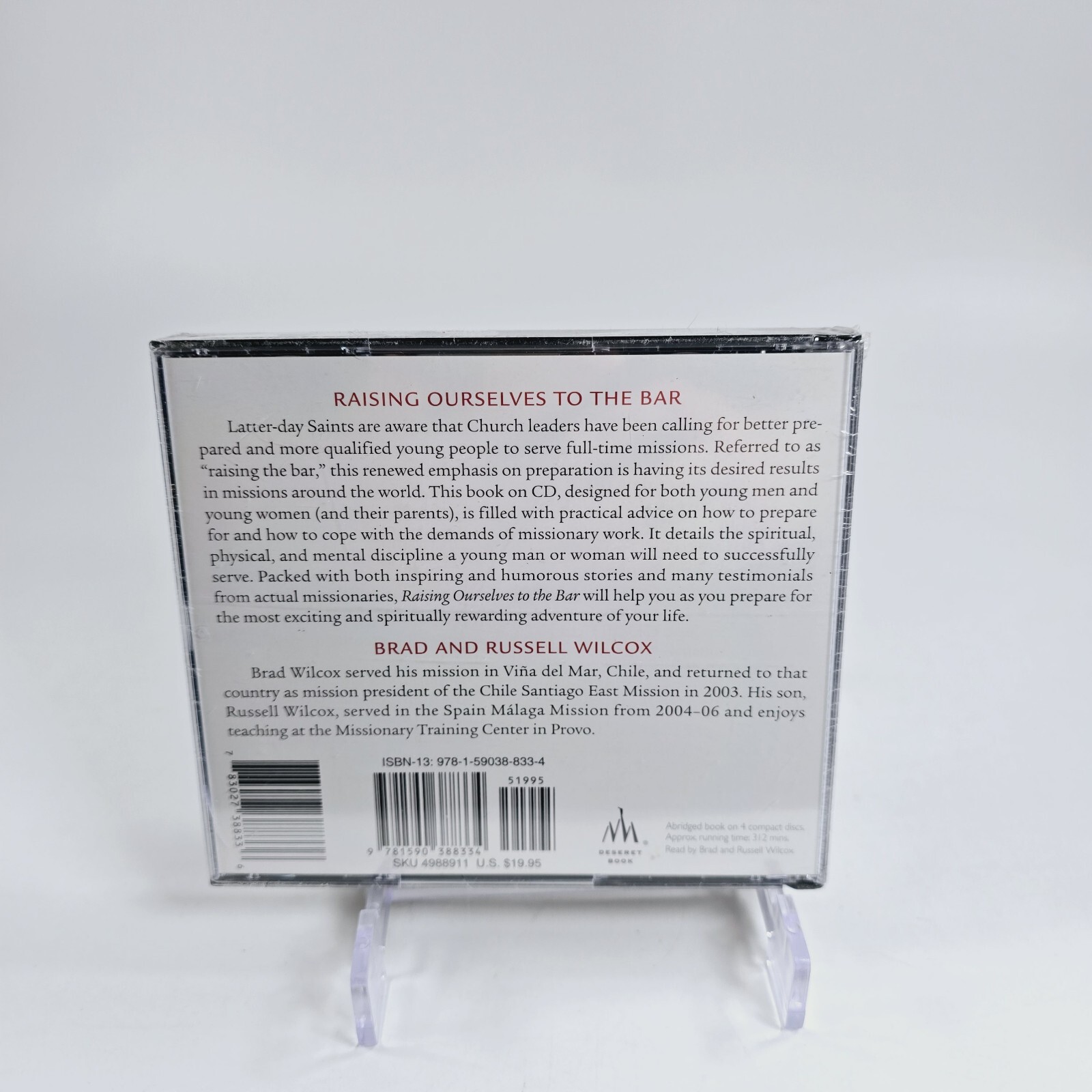 Raising Ourselves To the Bar Audiobook CD by Brad Wilcox Missionary Mormon — New