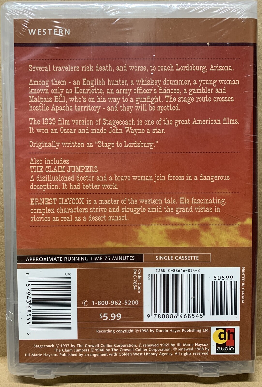 Stagecoach [Audiobook on Cassette] 9780886468545