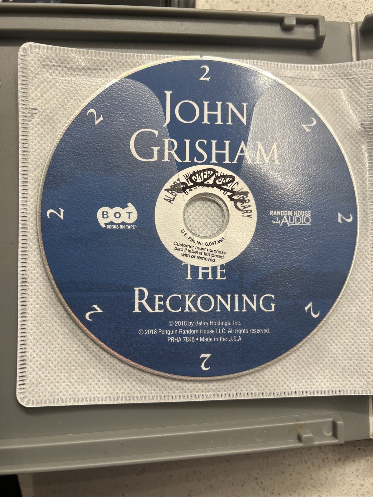The Reckoning unabridged audio book on 15 CD’s by John Grisham
