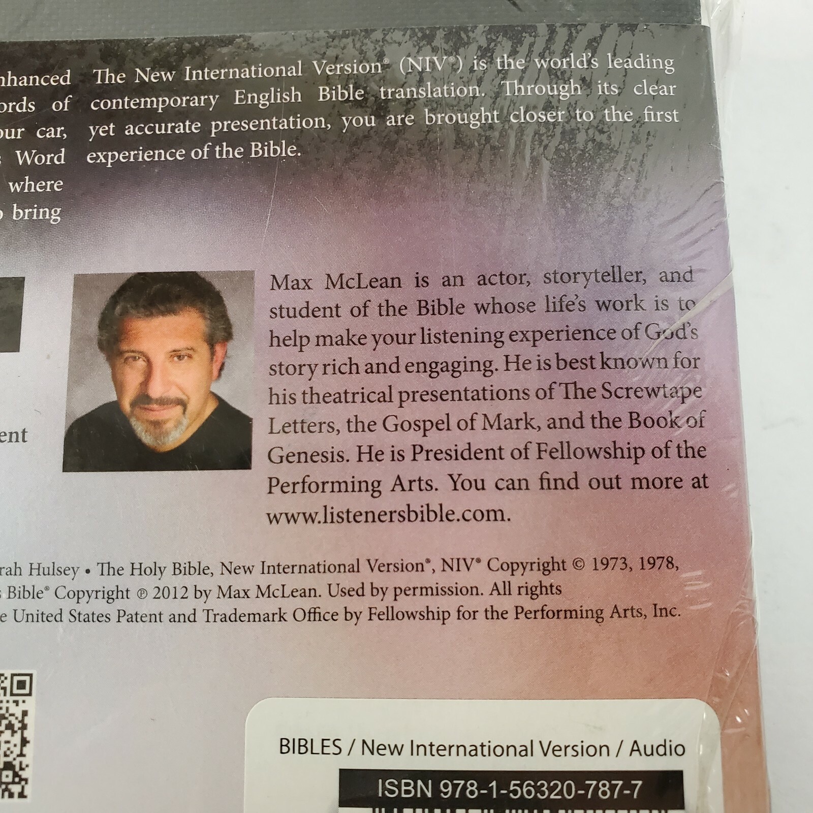 The Listener’s Bible NIV ☆ Max E McLean ☆ 17 Audio CDs & MP3 DISC NEW TESTAMENT