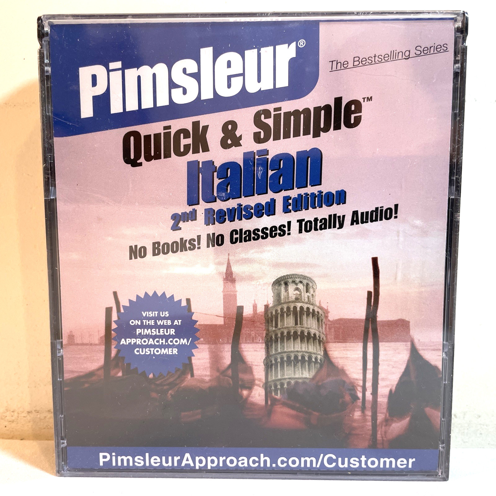 PIMSLEUR Quick & Simple ITALIAN Audio 4 CD Set 8 Lessons Euro Edition NEW